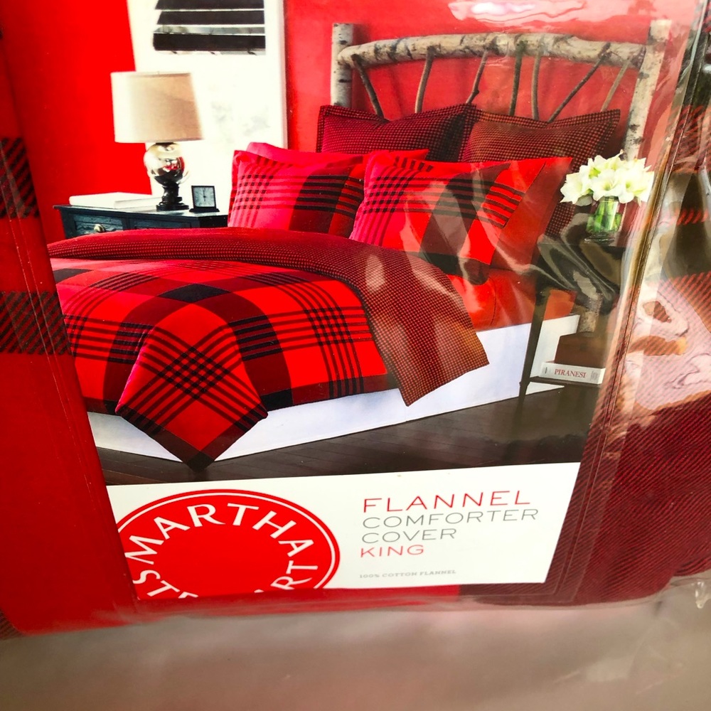 100% cotton flannel duvet cover by Martha Stewart